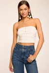Ramy Brook Raya Solid Jersey Tube Top In White