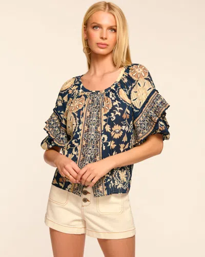 Ramy Brook Rebeca Cotton Scoop Neck Blouse