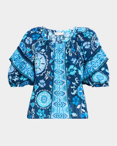 Ramy Brook Rebeca Scoop-neck Blouse In Multi