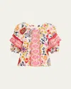 Ramy Brook Rebeca Scoop-neck Blouse In Multi