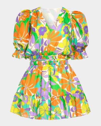 RAMY BROOK RETRO GARDEN SUSAN MINI DRESS