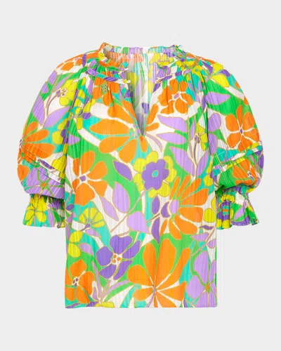 RAMY BROOK RETRO GARDEN TRIXIE BLOUSE
