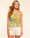 Ramy Brook Rio Tie-strap Cotton Tank Top In Retro Garden
