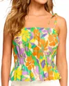 Ramy Brook Rio Tie-strap Tank Top In Retro Garden In Multi