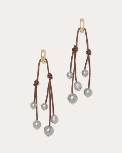 Ramy Brook Riya Pearl Cord Earrings In Multi