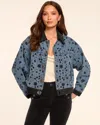 Ramy Brook Robin Embellished Jean Jacket In Blue