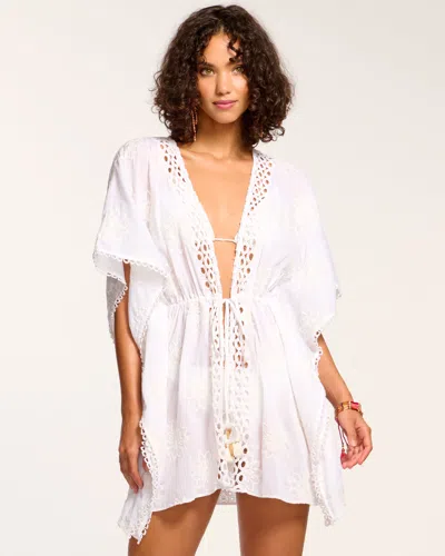 Ramy Brook Rogelia Coverup Dress In White Floral