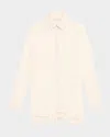Ramy Brook Roman Tassel-trim Tunic In White Stripe