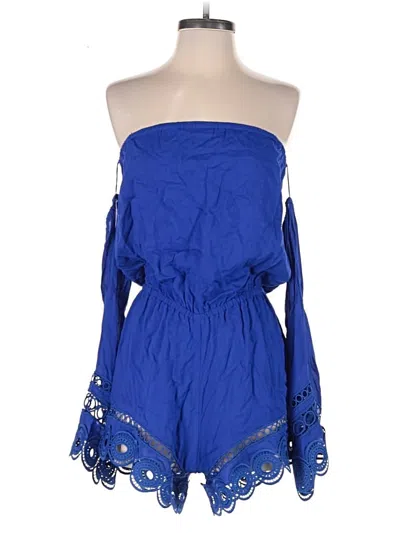 Pre-owned Ramy Brook Romper In Blue