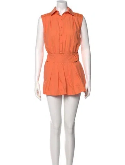 Pre-owned Ramy Brook Romper In Orange