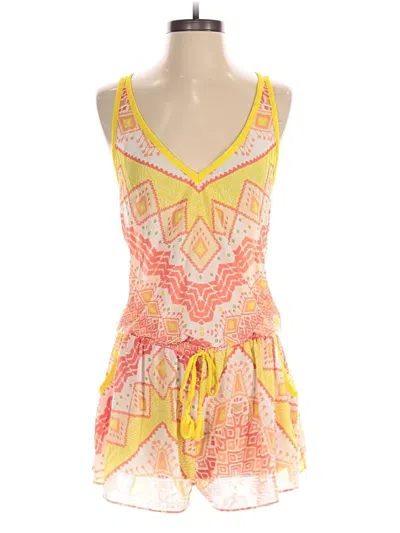 Pre-owned Ramy Brook Romper In Yellow