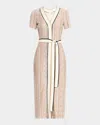 Ramy Brook Ronda Sequin Knit Midi Dress In Sequin Stripe In Sequin Stripe