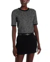 Ramy Brook Lira Jacquard Short Sleeve Knit Top In Multi