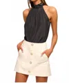 Ramy Brook Rowan Halter In Black In Black