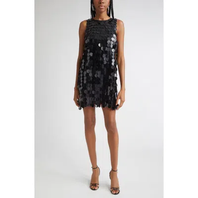 Ramy Brook Roxana Paillette Minidress In Black