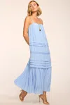 Ramy Brook Ruby Tiered Maxi Dress In Bazaar Blue In Blue