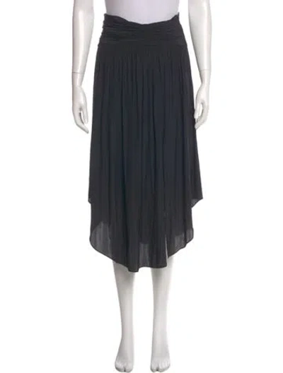 Pre-owned Ramy Brook Ruffle Embellishment Midi Length Skirt In Gray