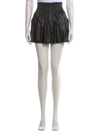 Pre-owned Ramy Brook Ruffle Embellishment Mini Skirt In Black