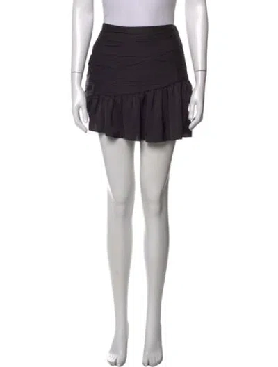 Pre-owned Ramy Brook Ruffle Embellishment Mini Skirt In Black