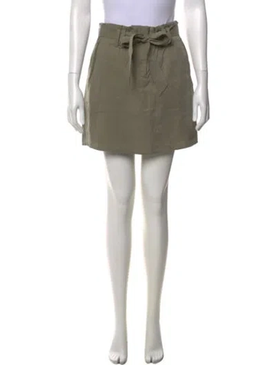 Pre-owned Ramy Brook Ruffle Embellishment Mini Skirt W/ Tags In Green