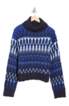 Ramy Brook Rufus Fair Isle Turtleneck Sweater In Multi