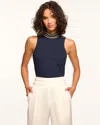 RAMY BROOK RUTH EMBELLISHED TURTLENECK TANK TOP