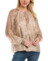 Ramy Brook Rye Silk-blend Top In Brown