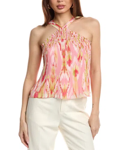 Ramy Brook Lori High Neck Tank Top In Pink