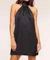 Ramy Brook Sam Halter Mini Dress In Black