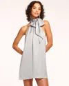 Ramy Brook Sam Halter Mini Dress In Dove Grey