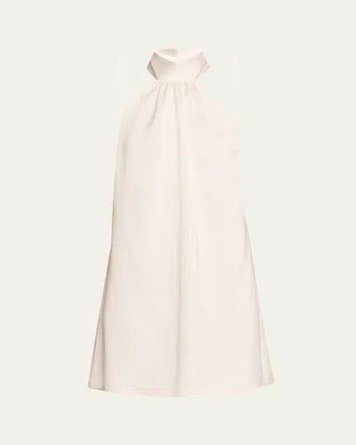 Ramy Brook Sam Ruched Halter Mini Dress In Pink Orchid