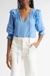 RAMY BROOK RAMY BROOK SAMIRA RUFFLE TOP