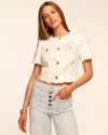 Ramy Brook Sandra Stretch Cotton Scalloped Jacket