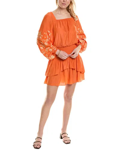 Ramy Brook Santiago Mini Dress In Orange