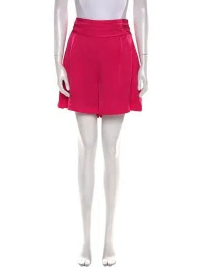 Pre-owned Ramy Brook Satin Knee-length Shorts In Pink