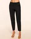 Ramy Brook Savannah Ankle Length Stretch Cotton Pant In Black