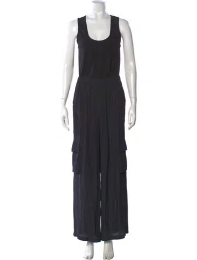 Pre-owned Ramy Brook Scoop Neck Jumpsuit In Gray
