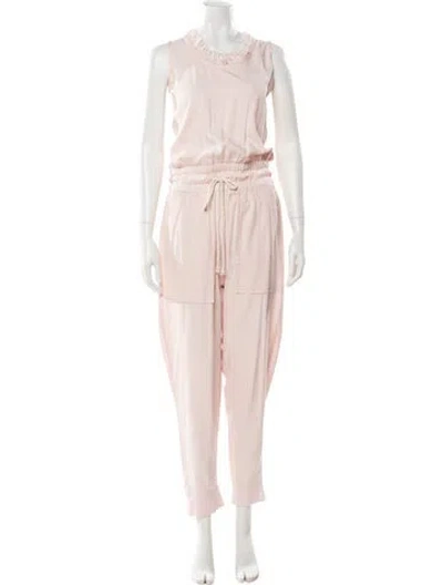 Pre-owned Ramy Brook Scoop Neck Jumpsuit In Pink