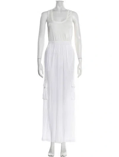 Pre-owned Ramy Brook Scoop Neck Jumpsuit In White