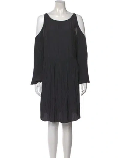 Pre-owned Ramy Brook Scoop Neck Knee-length Dress In Black