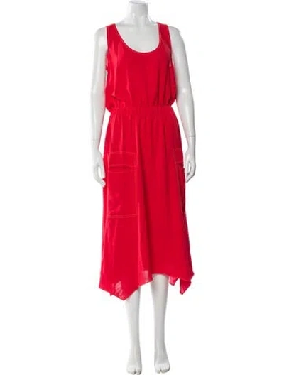 Pre-owned Ramy Brook Scoop Neck Long Dress W/ Tags In Pink