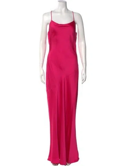 Pre-owned Ramy Brook Scoop Neck Long Dress W/ Tags In Pink