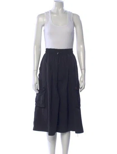 Pre-owned Ramy Brook Scoop Neck Midi Length Dress In Blue
