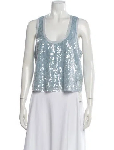 Pre-owned Ramy Brook Scoop Neck Sleeveless Top In Multi