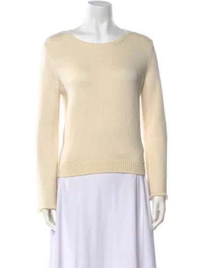Pre-owned Ramy Brook Scoop Neck Sweater In Neutral