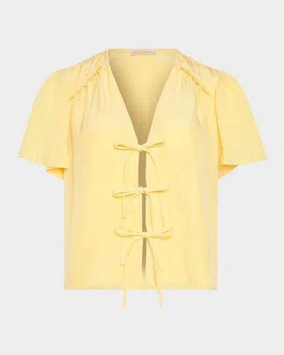 RAMY BROOK SELENE LACE-UP TOP