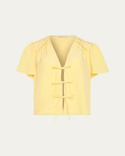 RAMY BROOK SELENE LACE-UP TOP