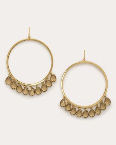 Ramy Brook Shani Hoop Earrings In Black Diamond