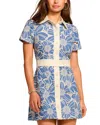 Ramy Brook Shannon Chambray Button Down Mini Dress In Indigo Chambray