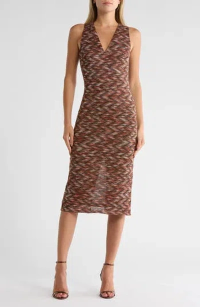 Ramy Brook Sheila Sleeveless Midi Dress In Brown